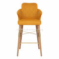 Italiaans licht luxe gele balk stoel